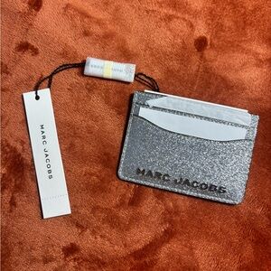 Marc Jacobs Sparkling Silver Card Holder